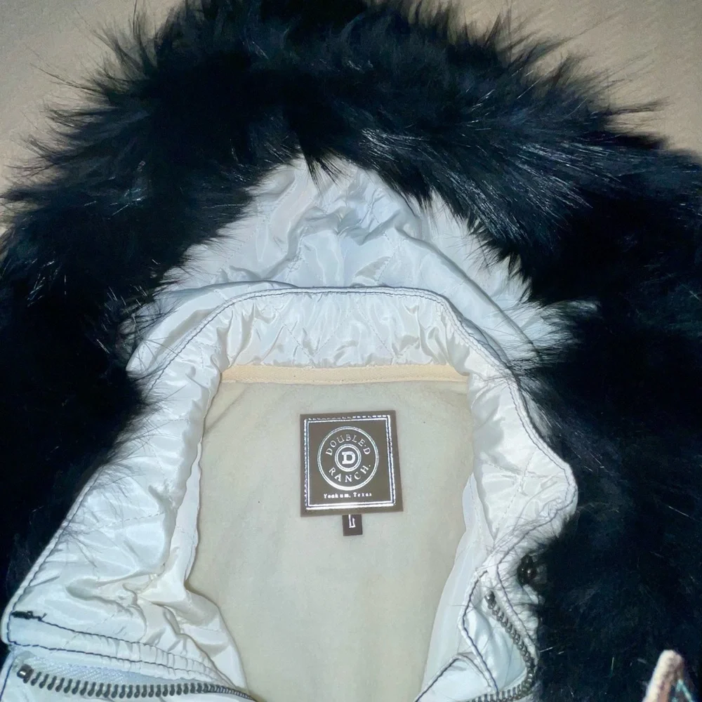 Double D Ranch Western Olla Jacket - Cream and Black - Picture 6 of 8